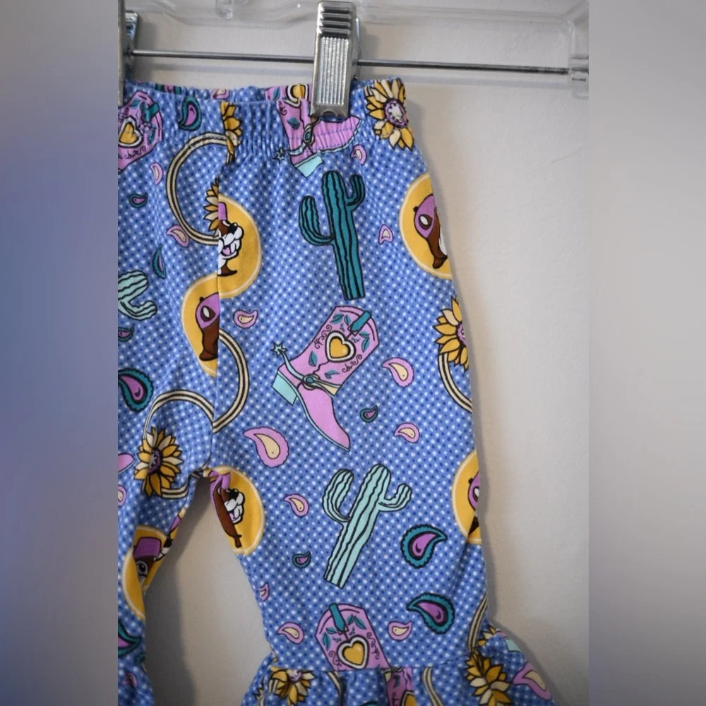 Buc-ee’s Western Themed Baby Girl Flare Pants Size 6 Months - Like New! - Picture 3 of 6